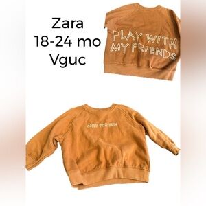 Zara 18-24 Month only for fun play with my friends sweatshirt